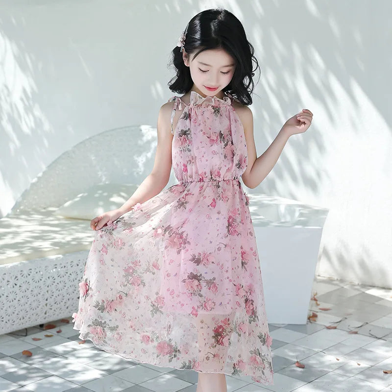 Girls Flower Dress Kids Girl