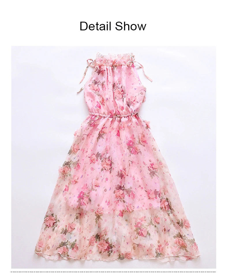 Girls Flower Dress Kids Girl