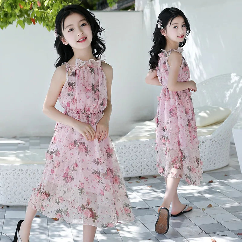 Girls Flower Dress Kids Girl