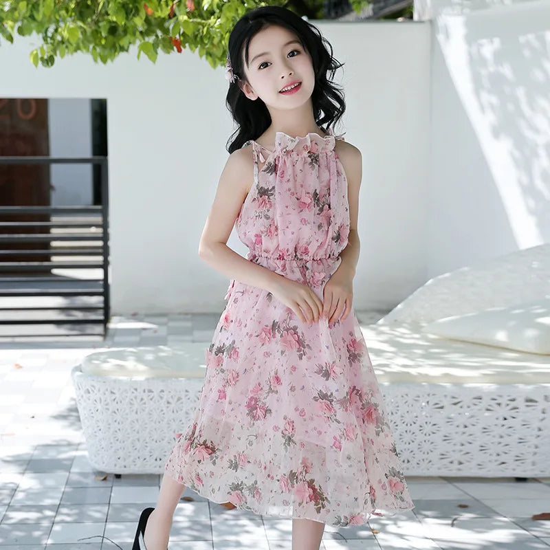 Girls Flower Dress Kids Girl