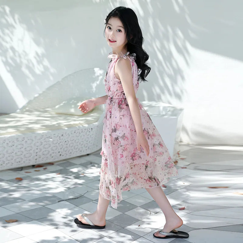 Girls Flower Dress Kids Girl