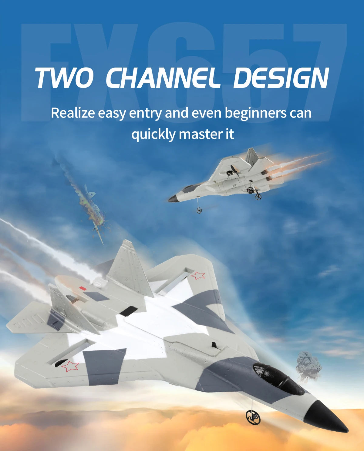 RC Foam Aircraft SU-35 Plane 2.4G Radio Control