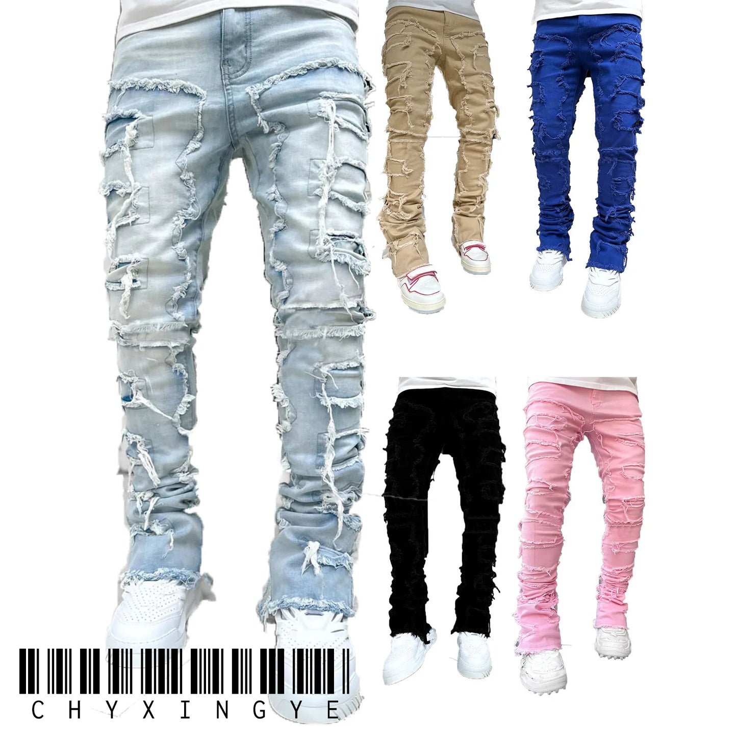 Men's Regular Fit Stacked Jeans