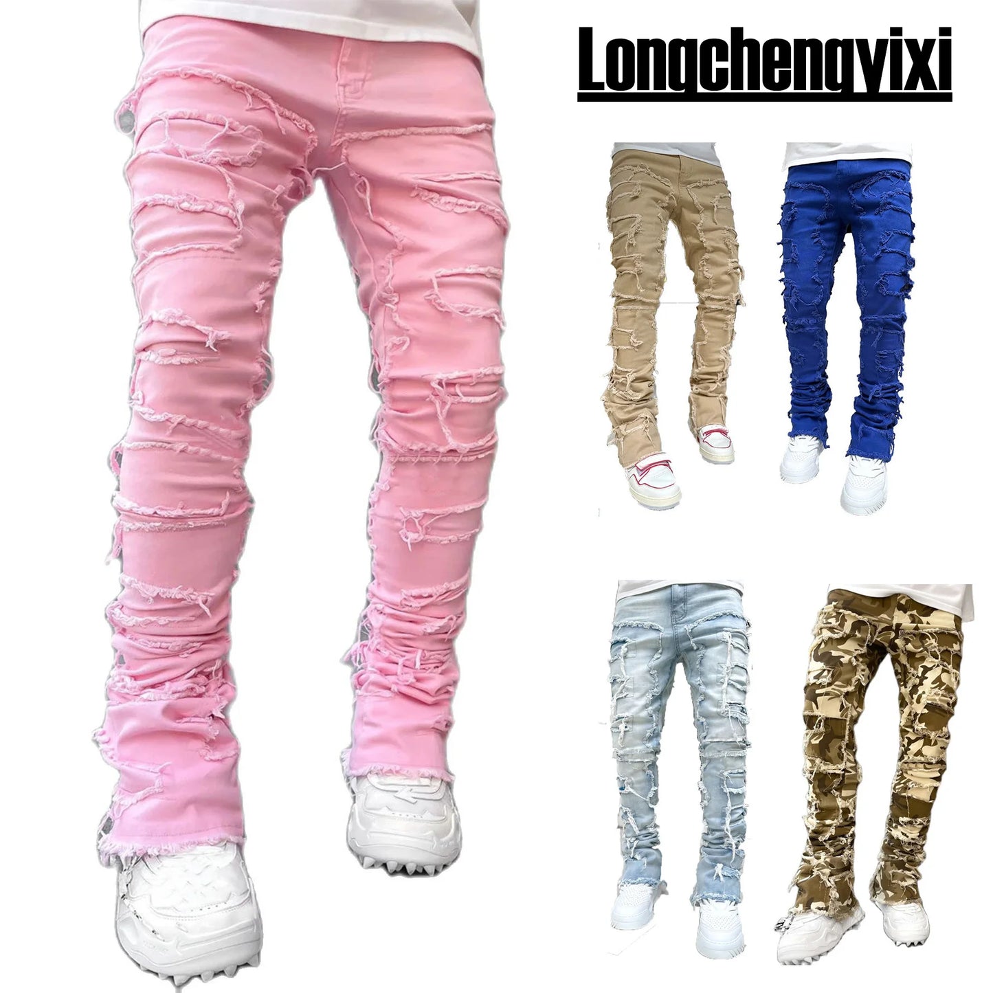 Men's Regular Fit Stacked Jeans