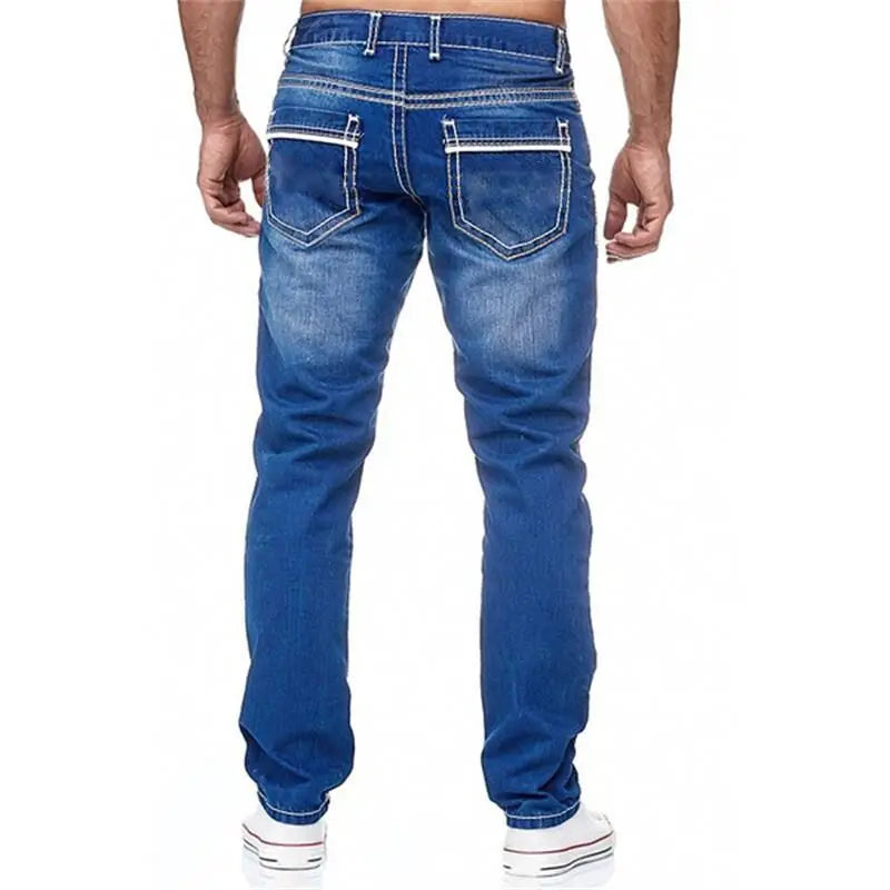 Men Jeans Solid Pockets