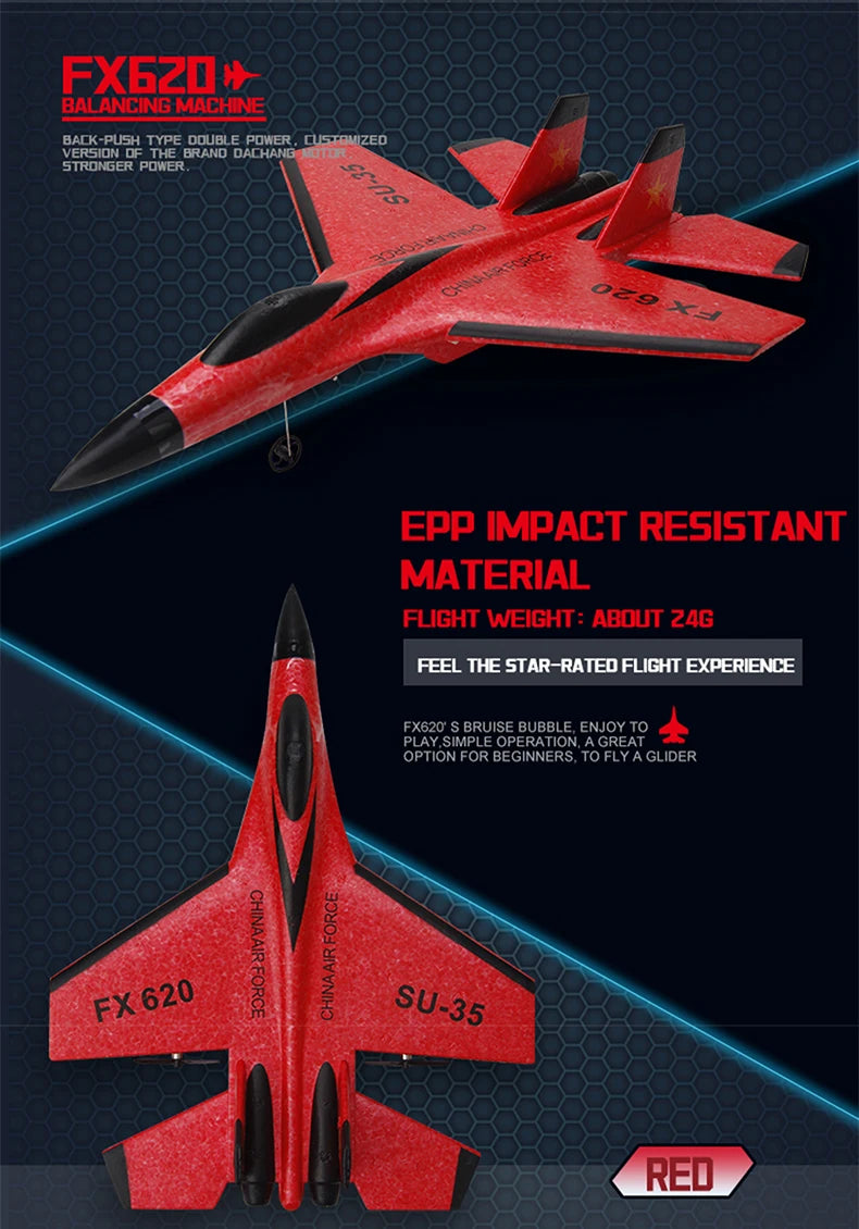 RC Foam Aircraft SU-35 Plane 2.4G Radio Control
