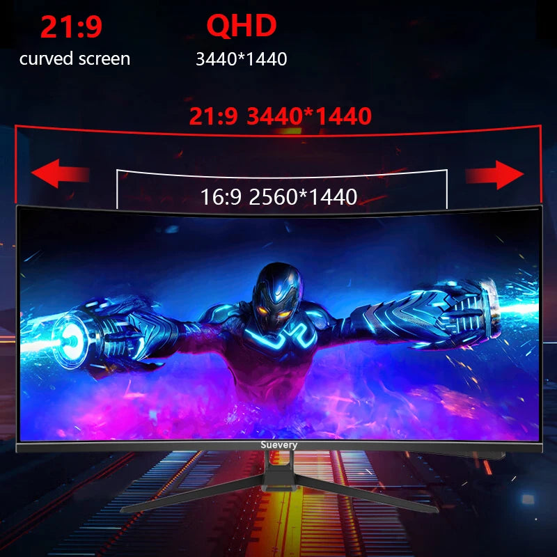 Monitor Bandfish Screen Curved