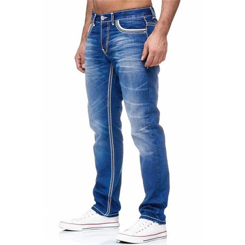 Men Jeans Solid Pockets