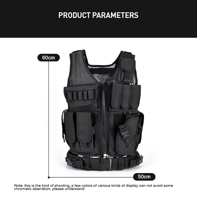 Multi-Pocket Swat Army Tactical Vest