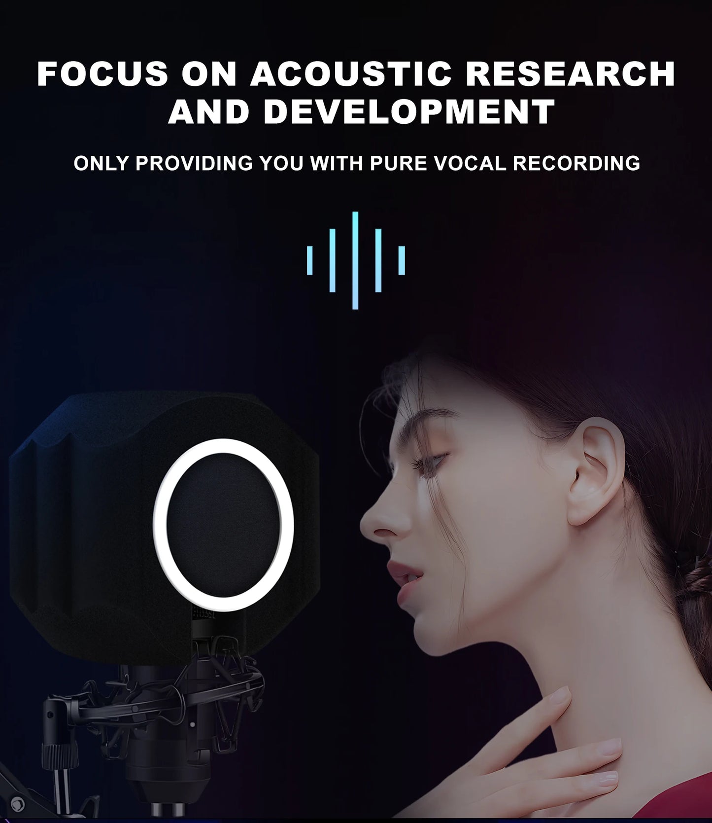 Microphone Wind Shield Pop Filter Isolation