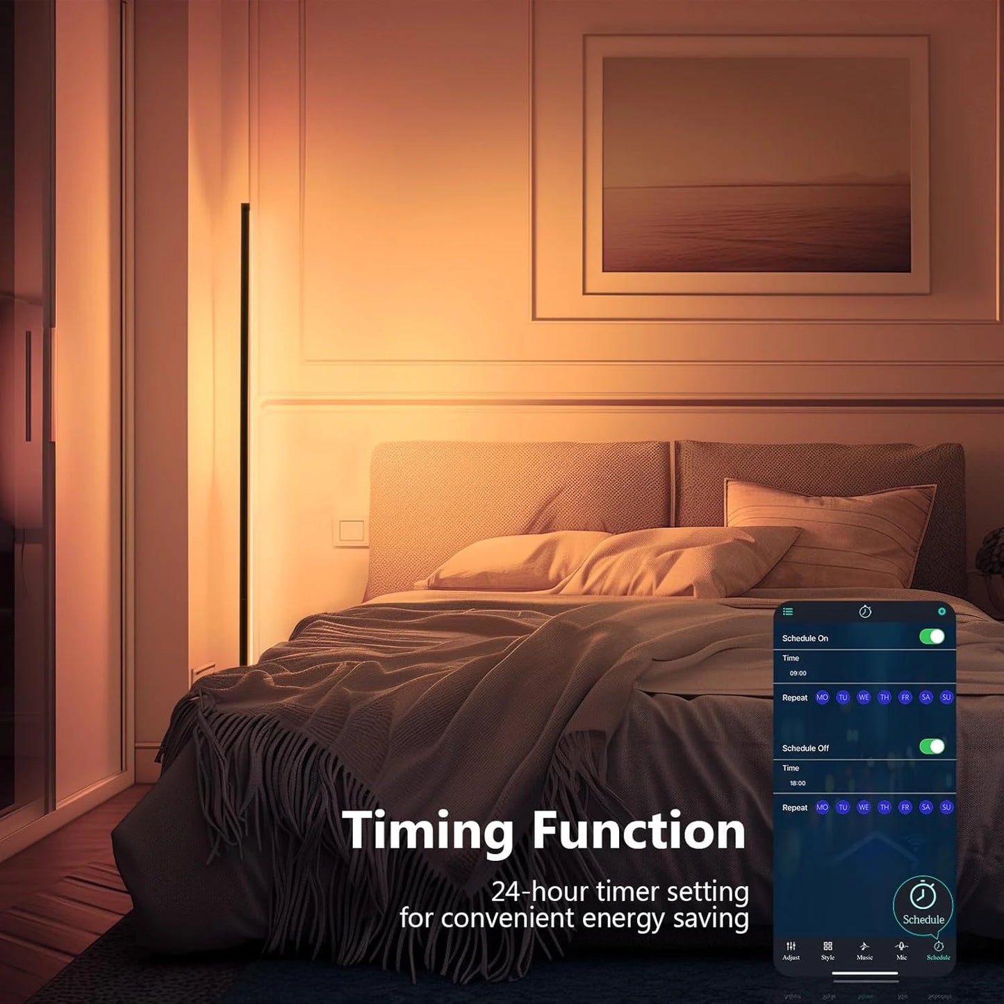 Smart RGB Dream Color Floor Lamp with Music