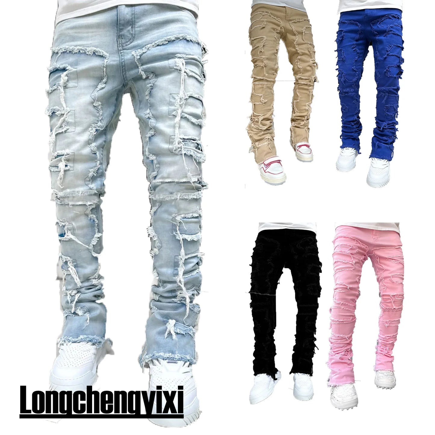 Men's Regular Fit Stacked Jeans