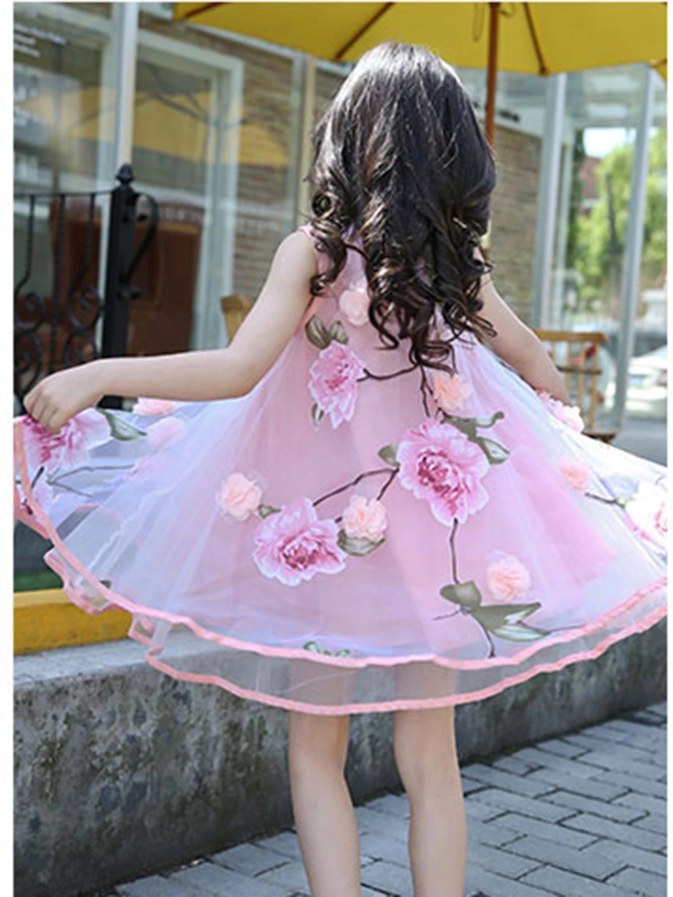Girls Flower Dress Kids Girl