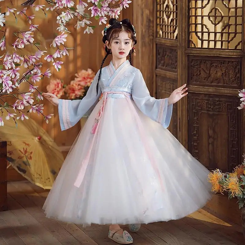 Chinese Hanfu Dress Girls Ancient Traditional