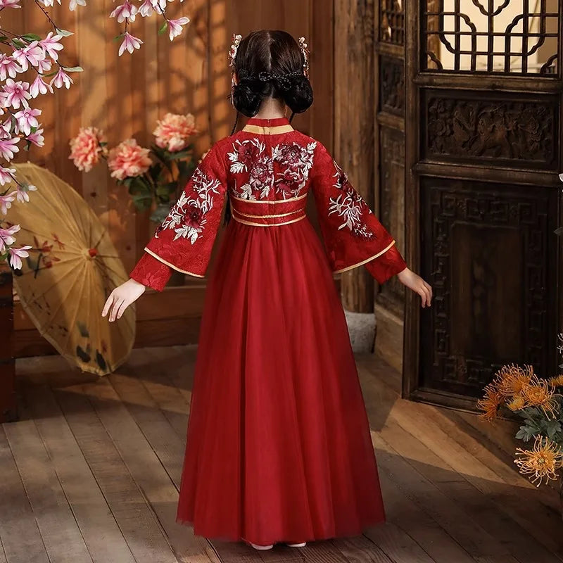 Chinese Hanfu Dress Girls Ancient Traditional