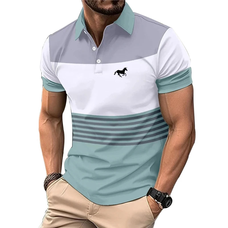 Men Clothes Summer Lapel Polo