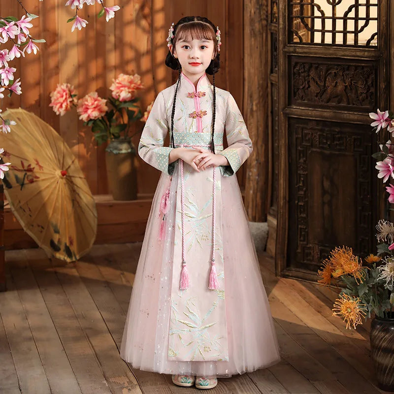 Chinese Hanfu Dress Girls Ancient Traditional