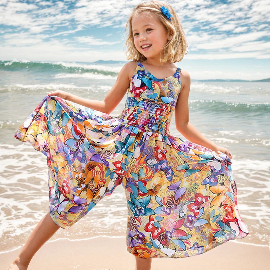 Girls Flower Dress Kids Girl