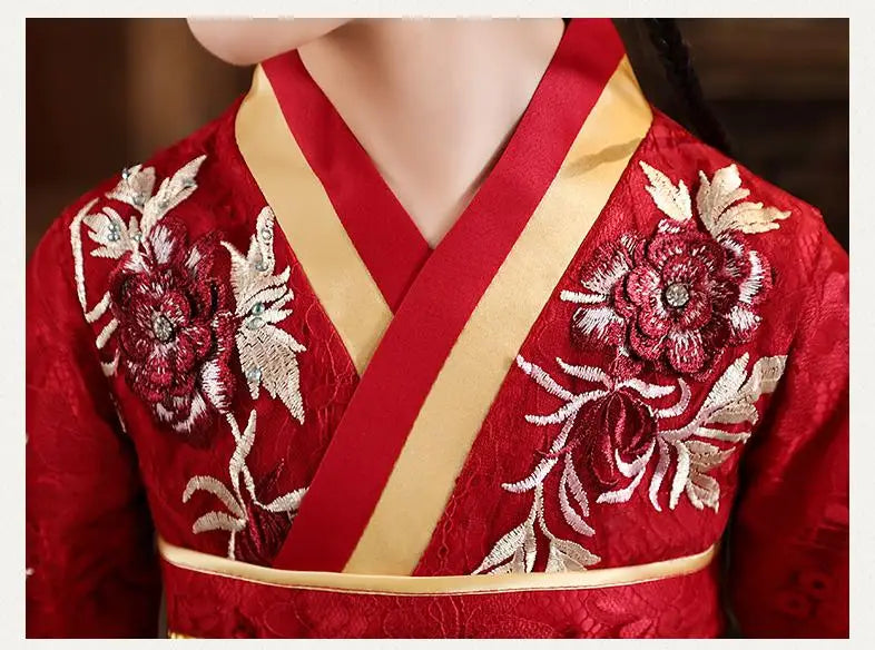 Chinese Hanfu Dress Girls Ancient Traditional