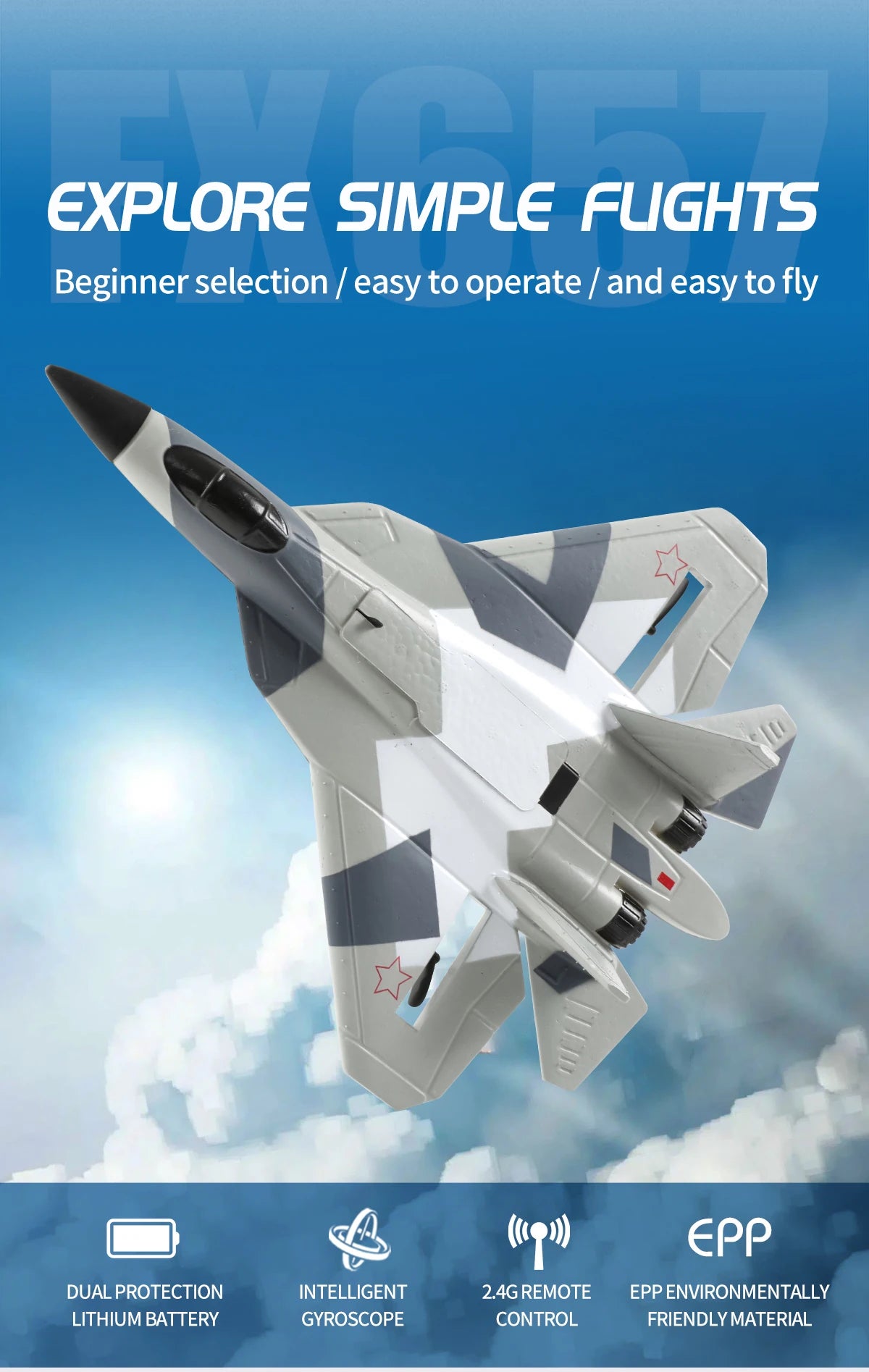 RC Foam Aircraft SU-35 Plane 2.4G Radio Control
