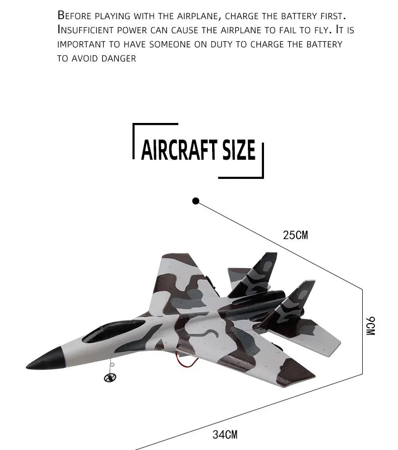 RC Foam Aircraft SU-35 Plane 2.4G Radio Control