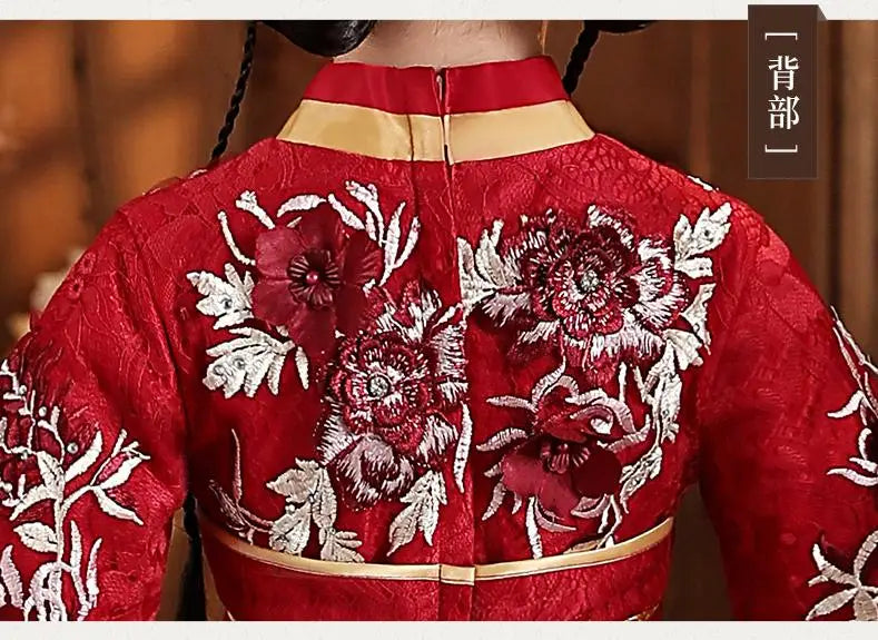 Chinese Hanfu Dress Girls Ancient Traditional