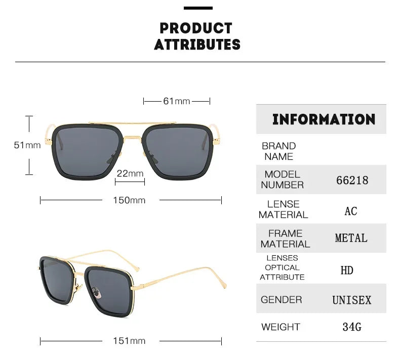 Steam Punk Tony Stark Sunglasses