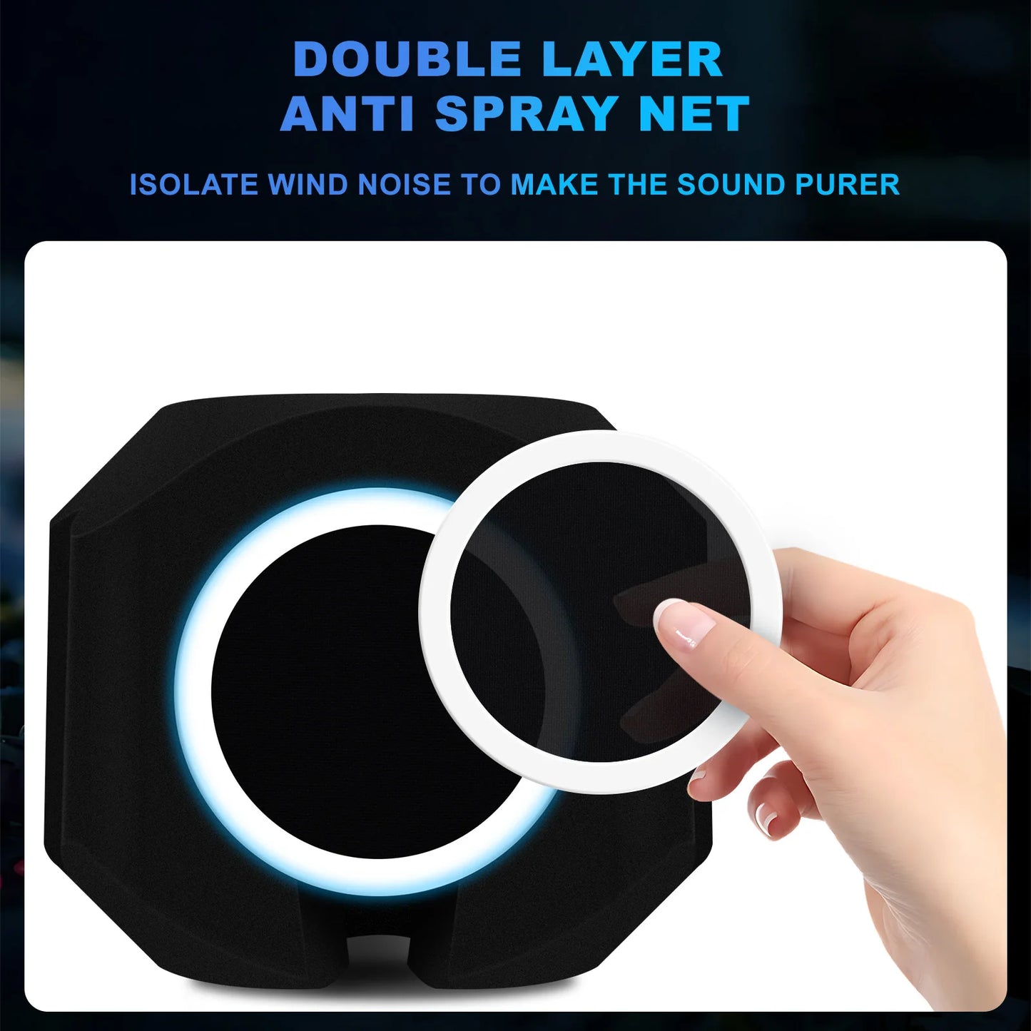 Microphone Wind Shield Pop Filter Isolation