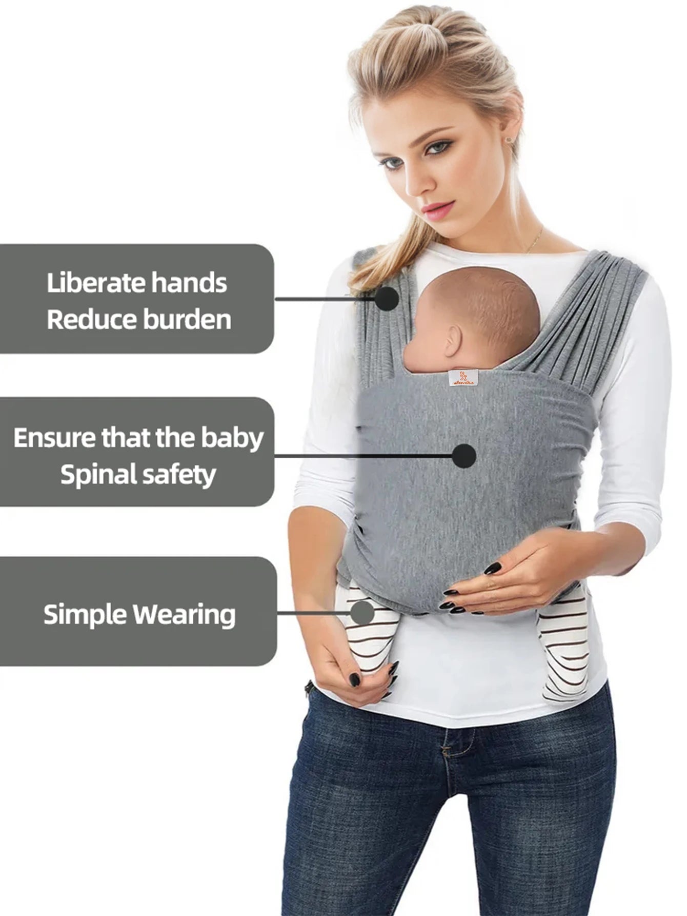Baby straps from newborns to toddlers