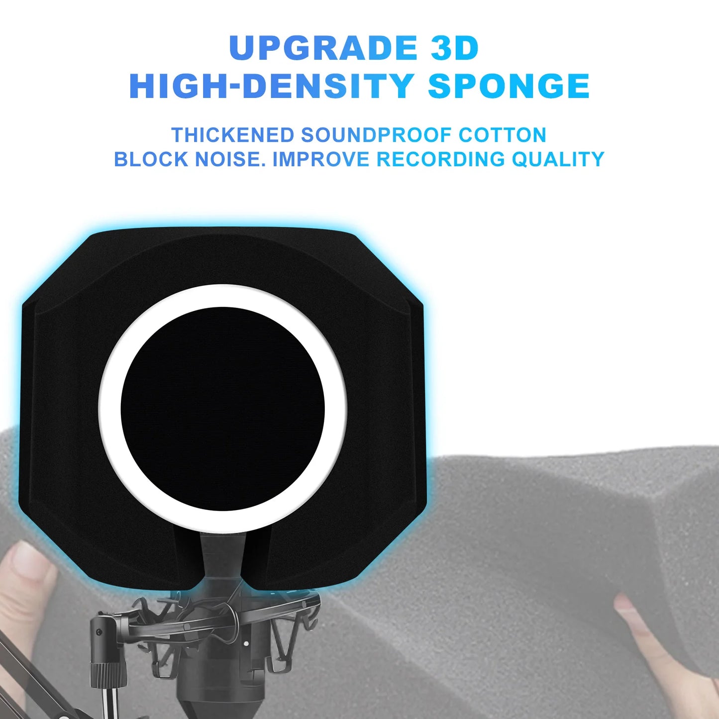 Microphone Wind Shield Pop Filter Isolation