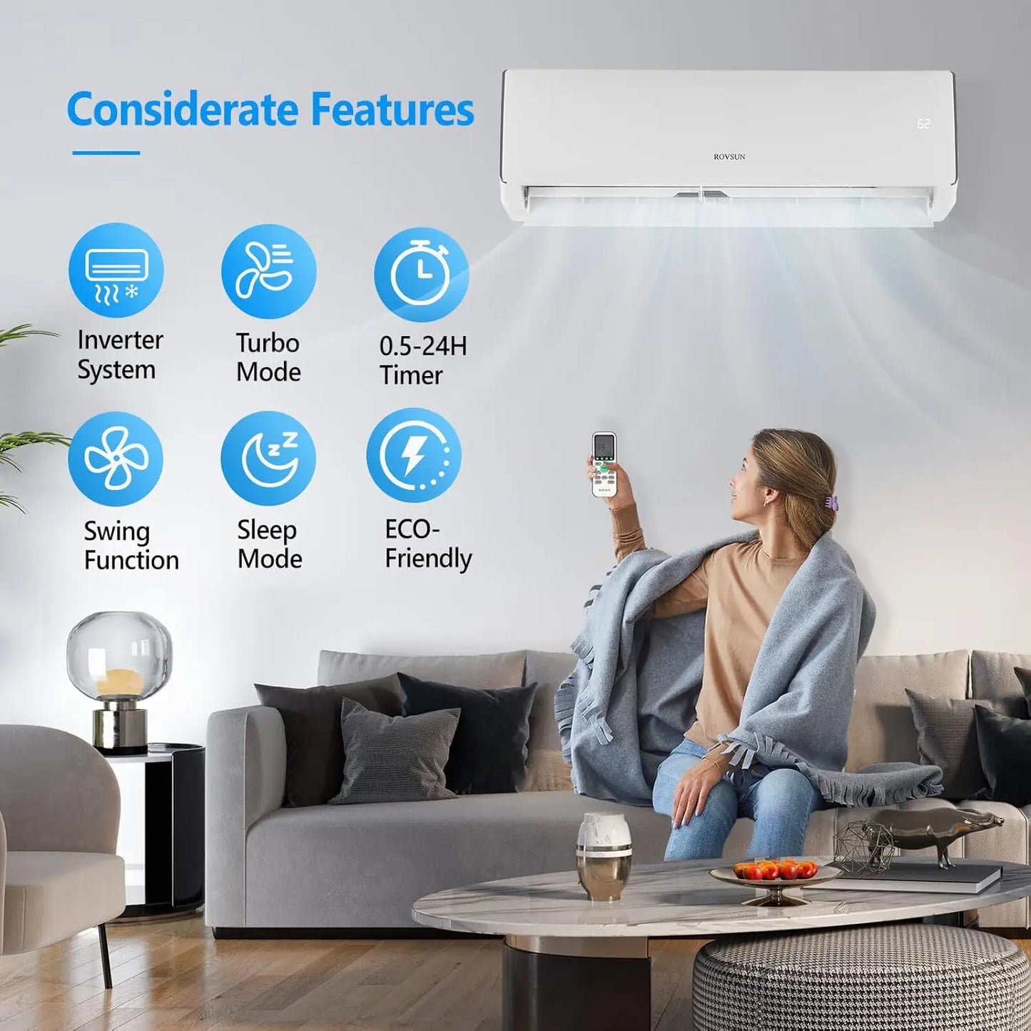 Mini Split Air Conditioner & Heater,
