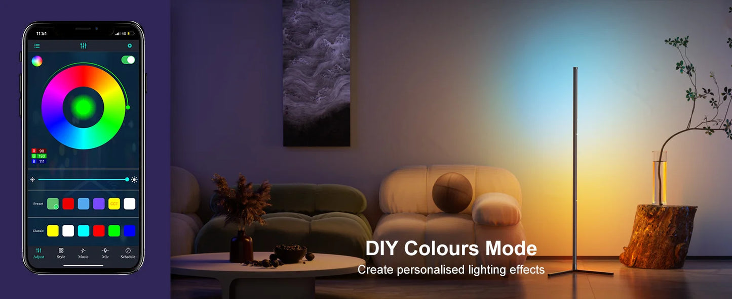 Smart RGB Dream Color Floor Lamp with Music
