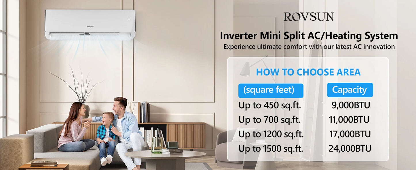 Mini Split Air Conditioner & Heater,