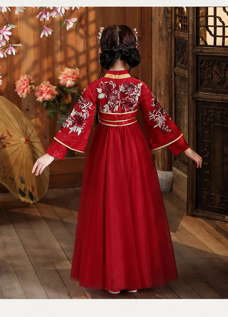 Chinese Hanfu Dress Girls Ancient Traditional