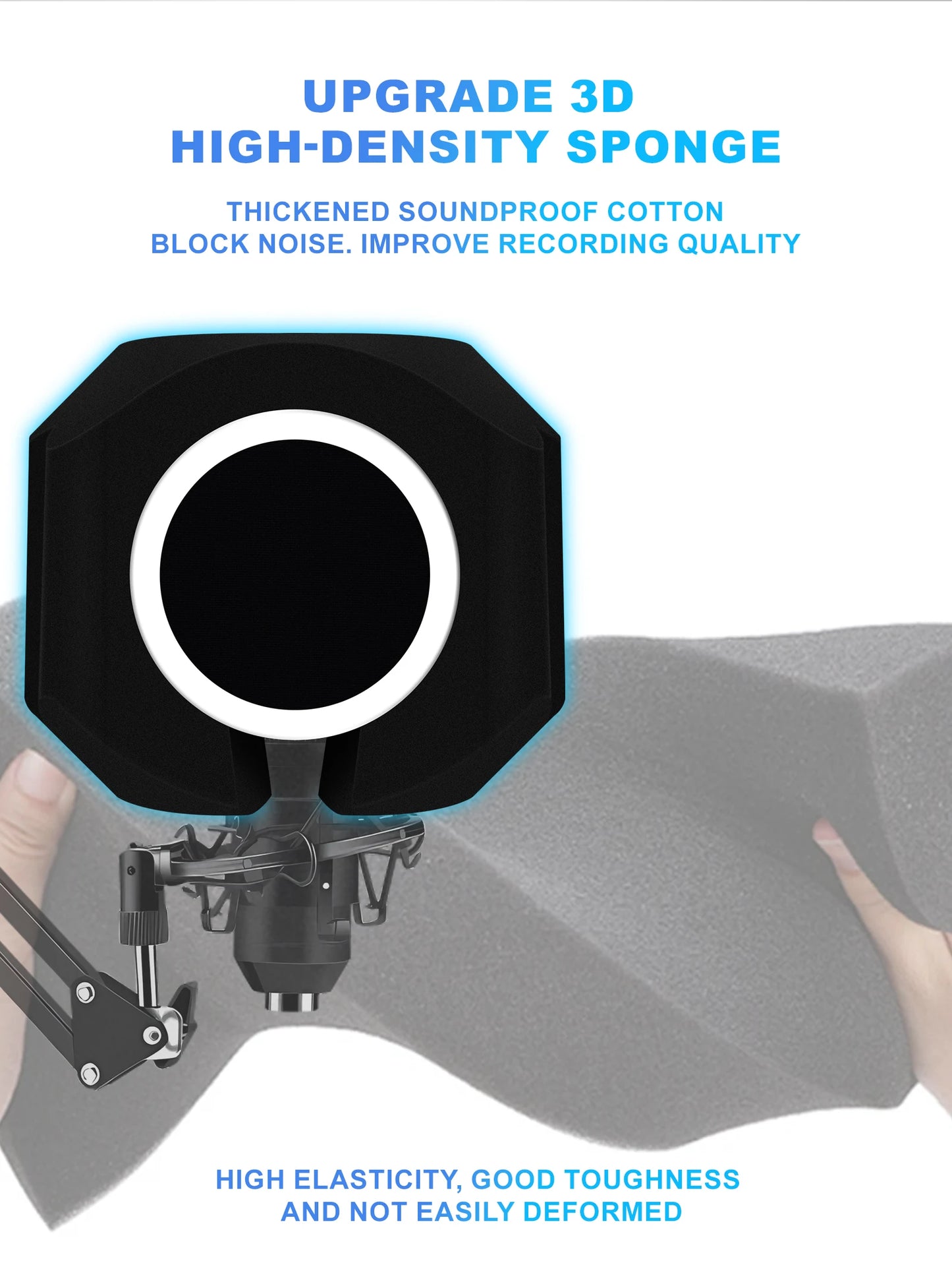 Microphone Wind Shield Pop Filter Isolation