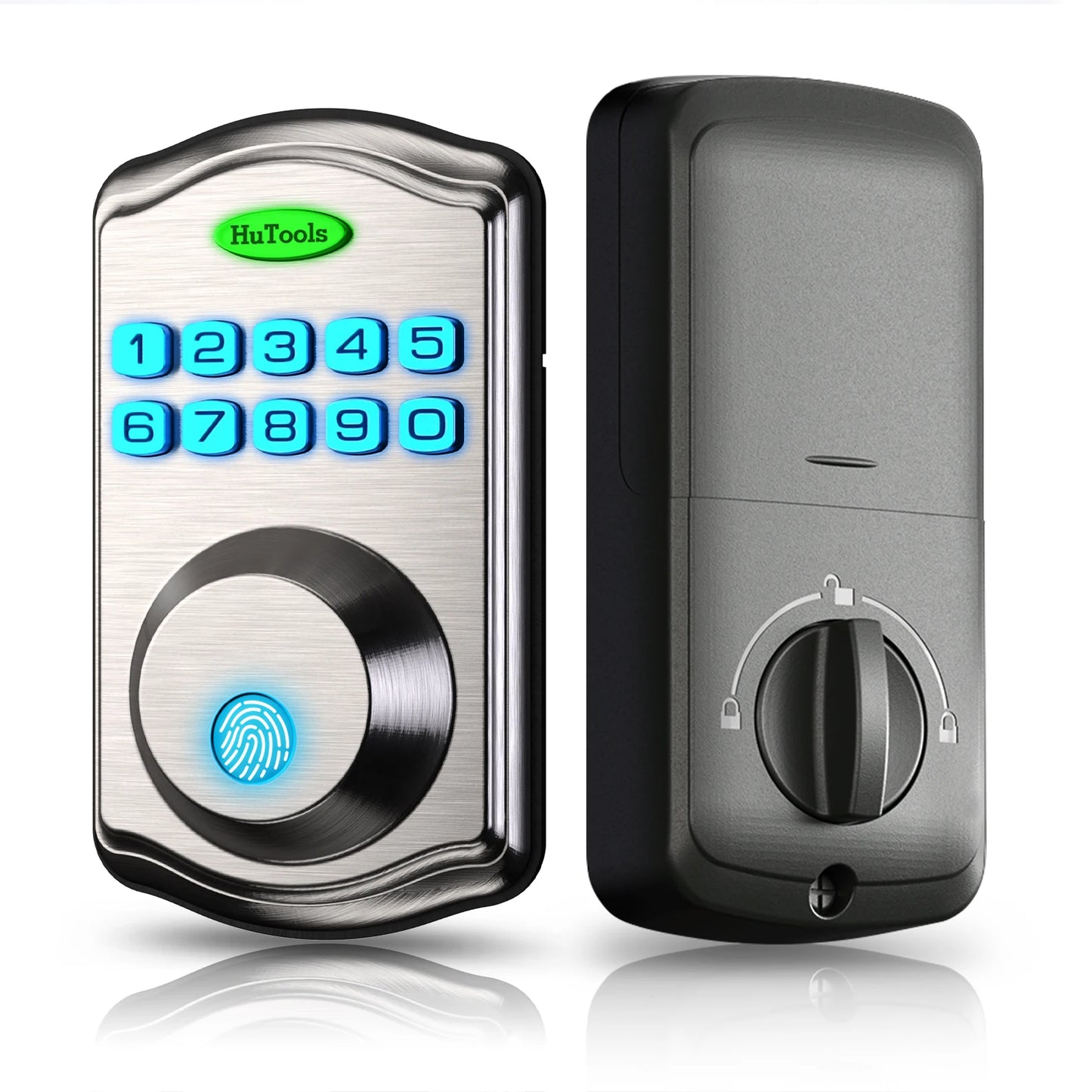 Black/silver Smart Fingerprint Key Lock