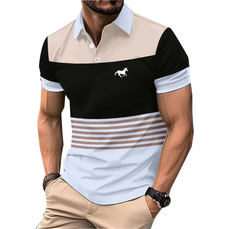 Men Clothes Summer Lapel Polo