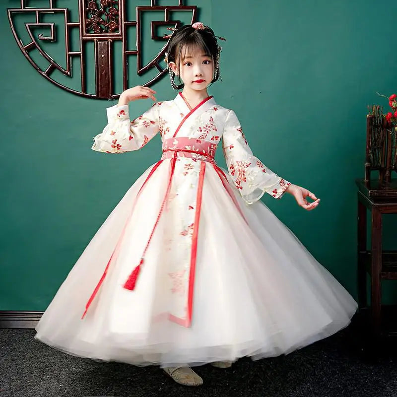 Chinese Hanfu Dress Girls Ancient Traditional