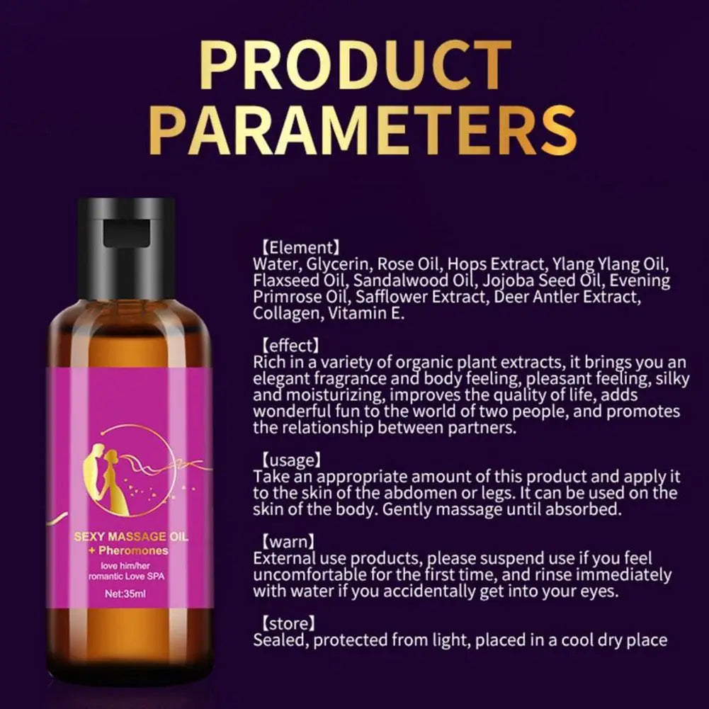 Purple Charming Massage Oil Natural Pheromone