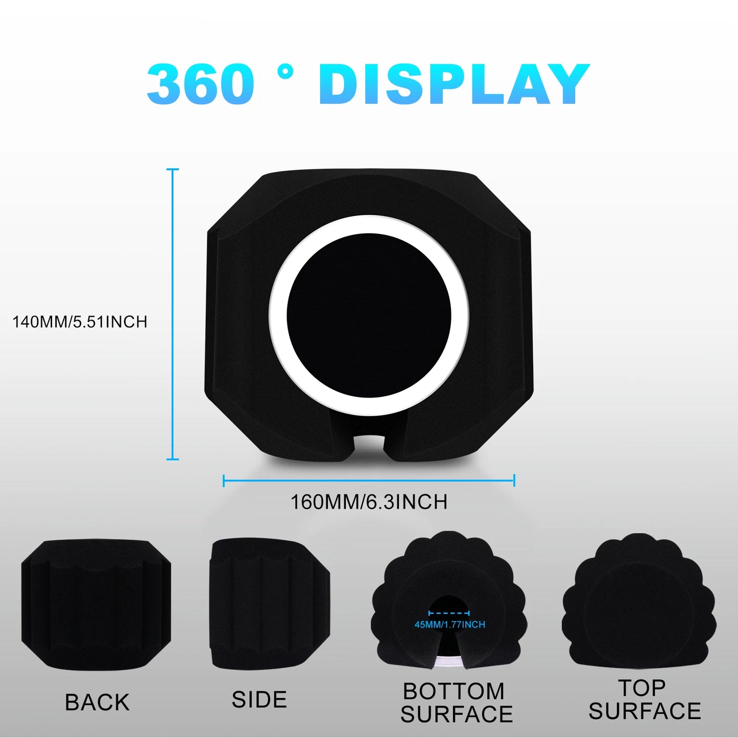 Microphone Wind Shield Pop Filter Isolation